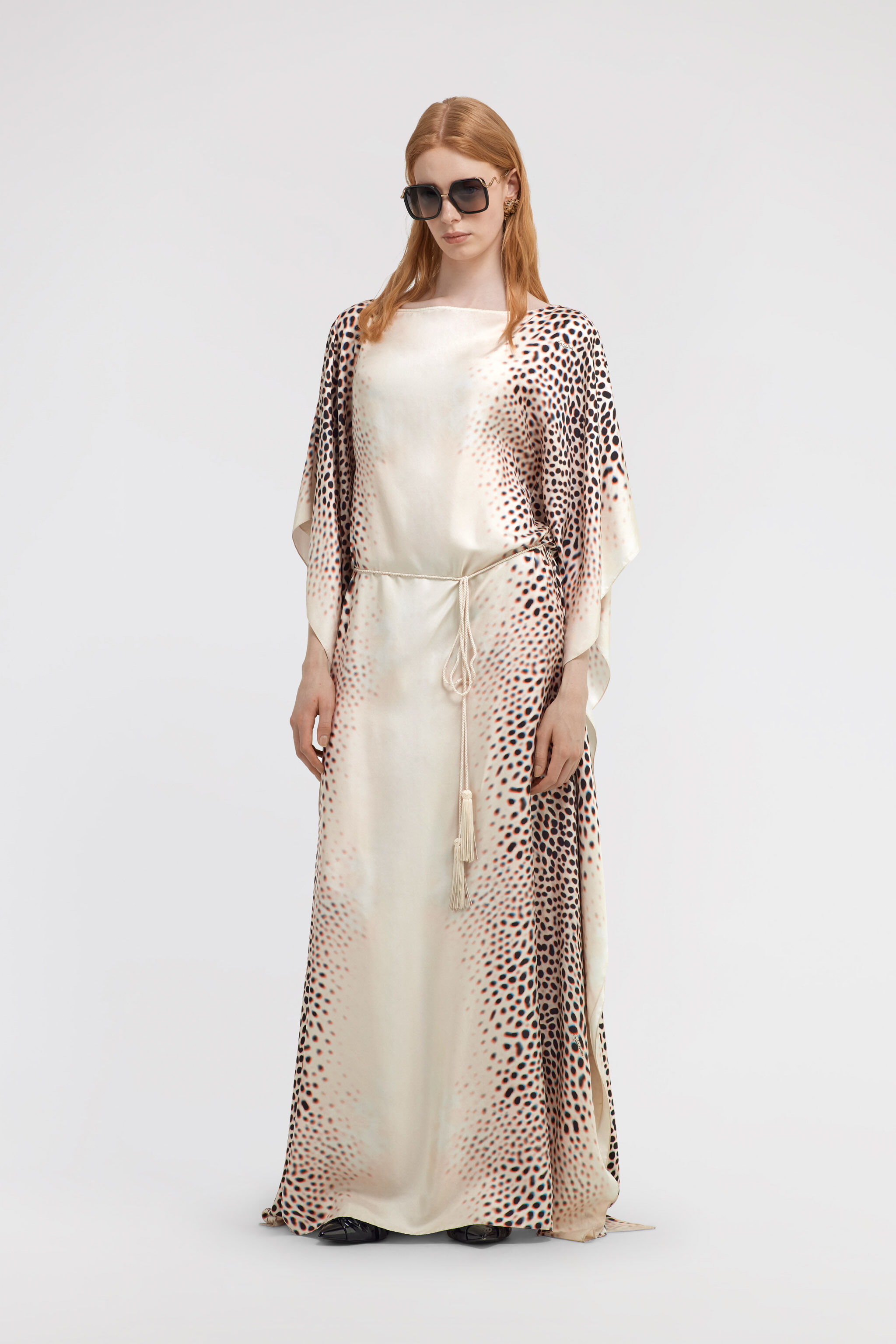 RC Shark Print Kaftan Ivory TKT103-4QN07