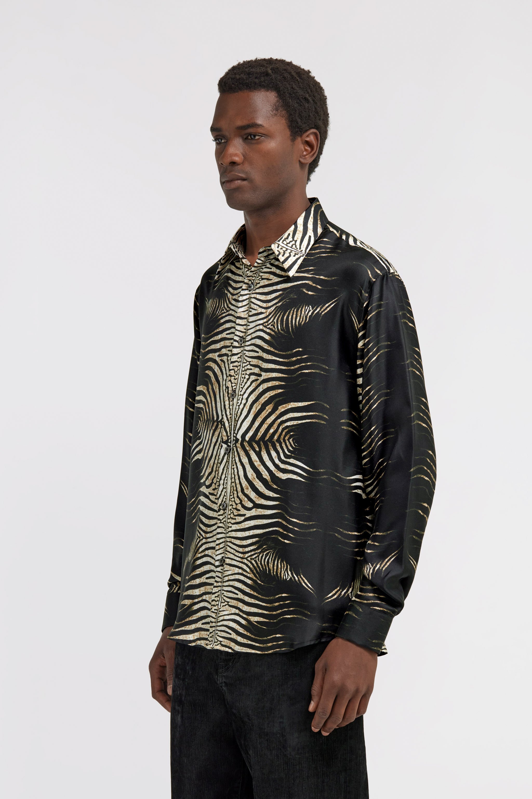 RC Chemise à imprimé Zebra Noir/Blanc SRT713-4QF04