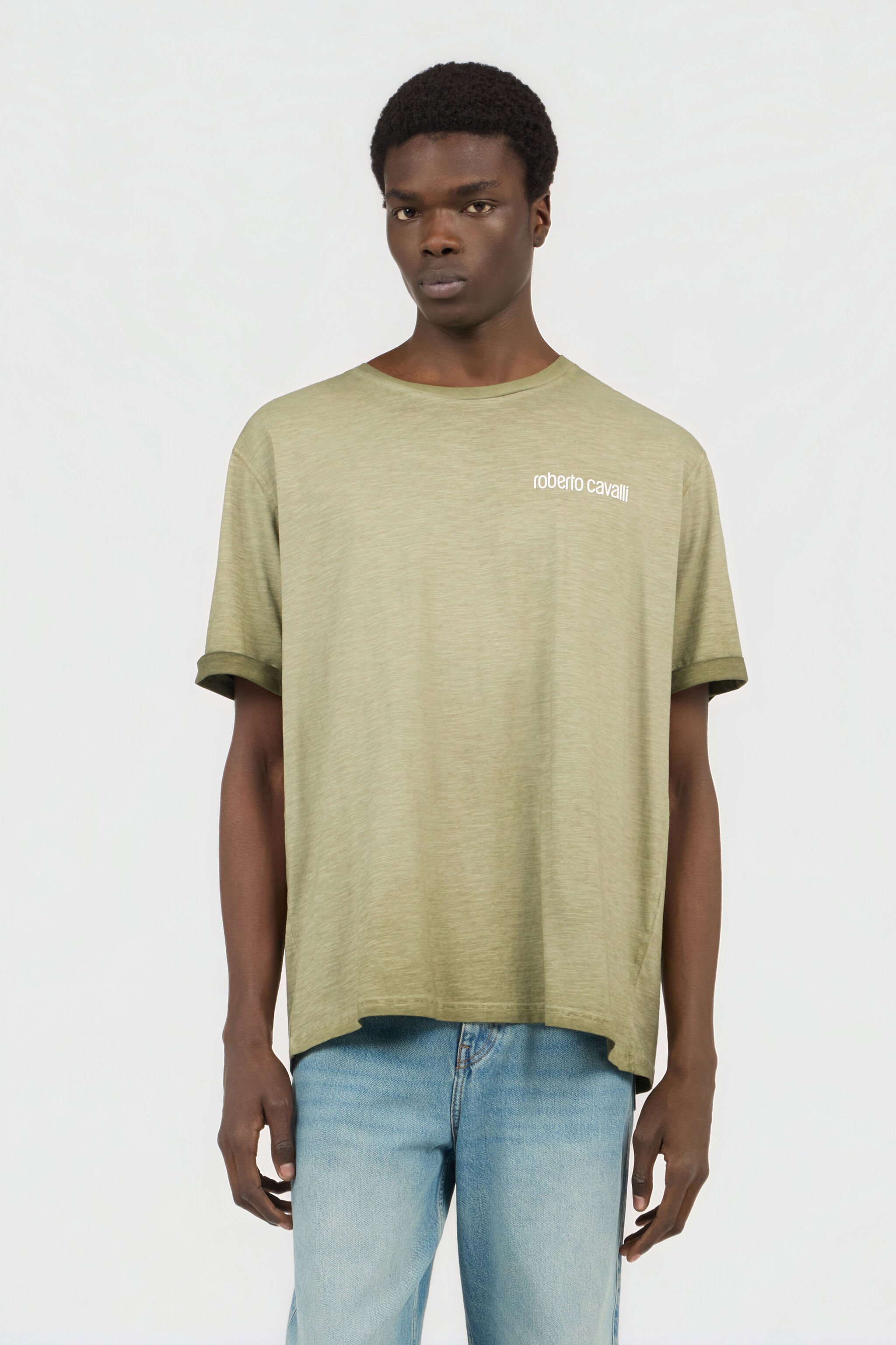 RC Green T-Shirt with Back Snake Print RC Green T-Shirt with Back Snake Print MILITARY GREEN SOT60B-JD005