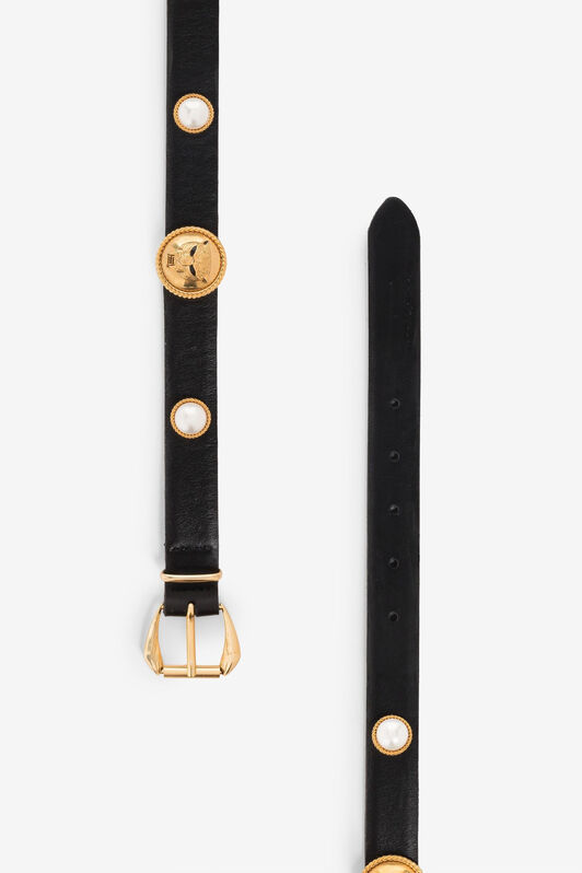 RC Panther Head Leather Belt Black QKC002-PZ132