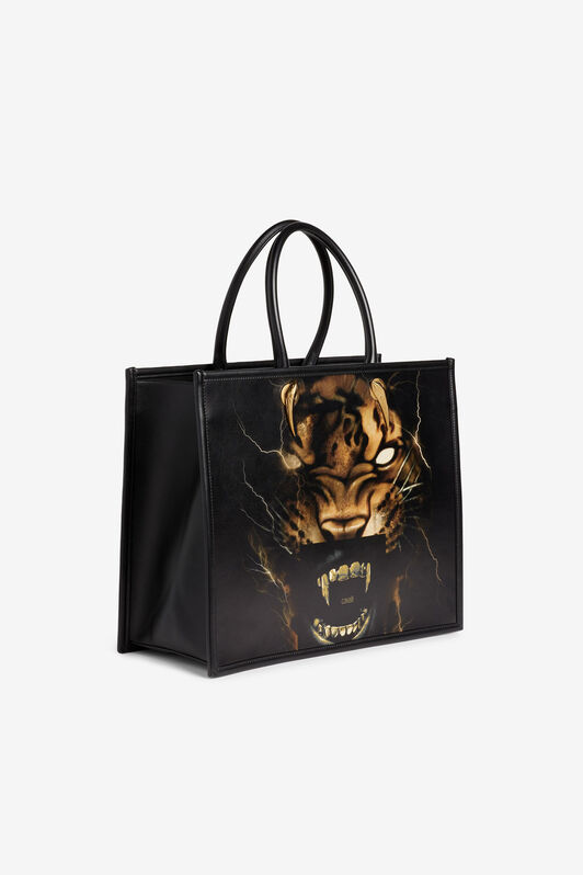 RC Borsa shopper con stampa Tiger Teeth RC Borsa shopper con stampa Tiger Teeth NEW TIGER/FLAG NQB00I-PZ896