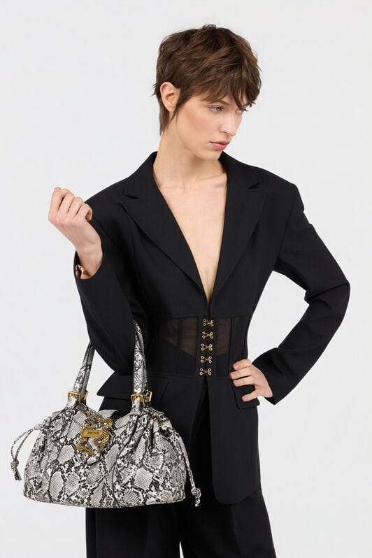 JC Pitone Print Shoulder Bag 003+899 WFB097-WF427