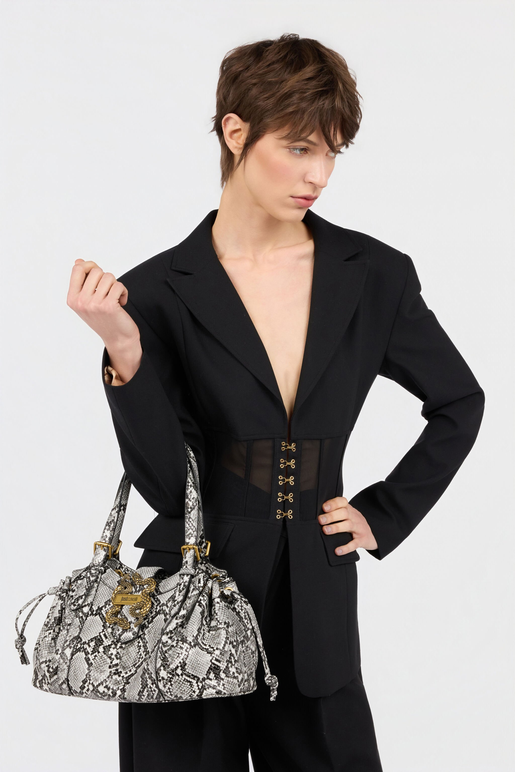 JC Pitone Print Shoulder Bag 003+899 WFB097-WF427