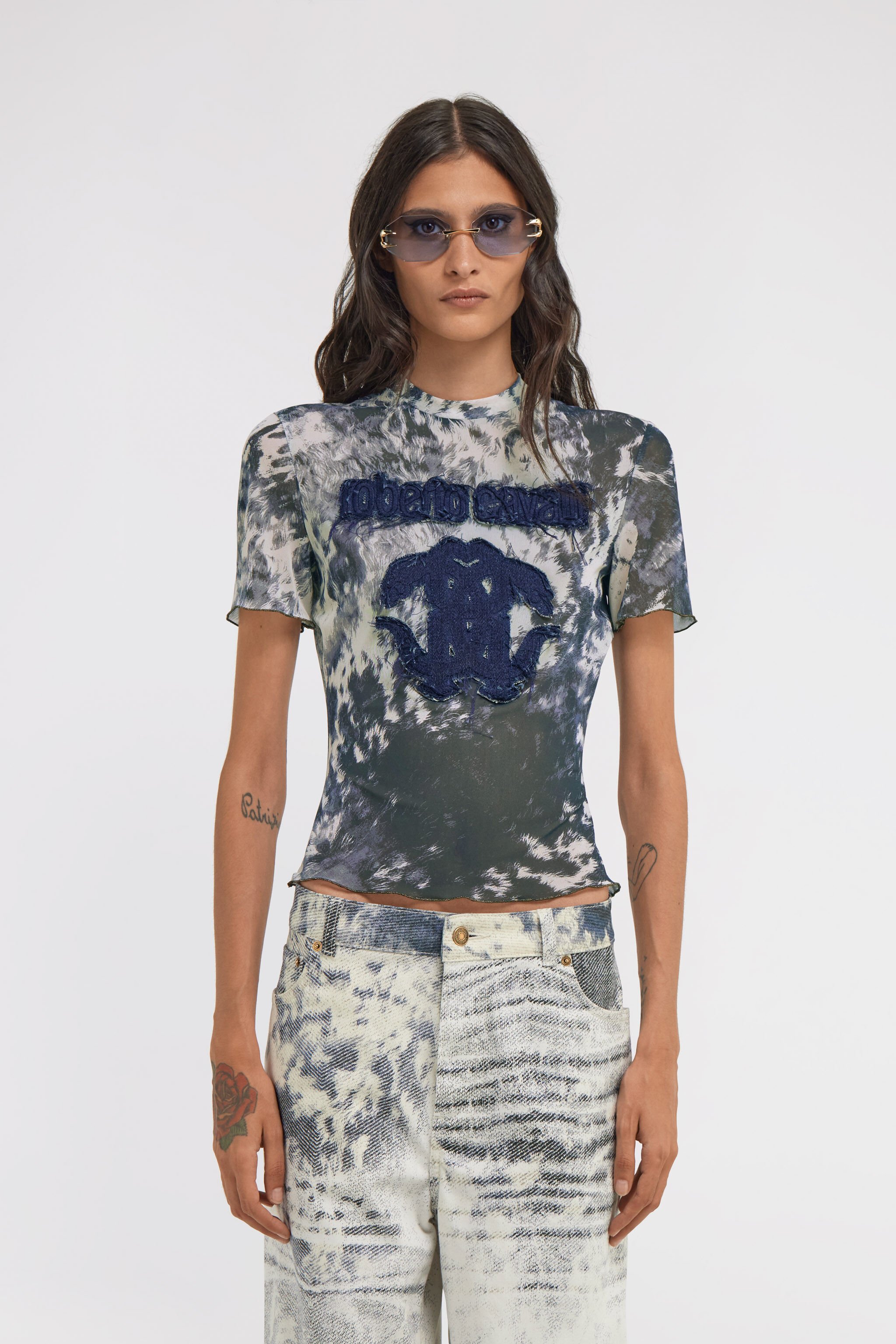 RC Appaloosa Print T-Shirt Blue TKT67H-6HN08