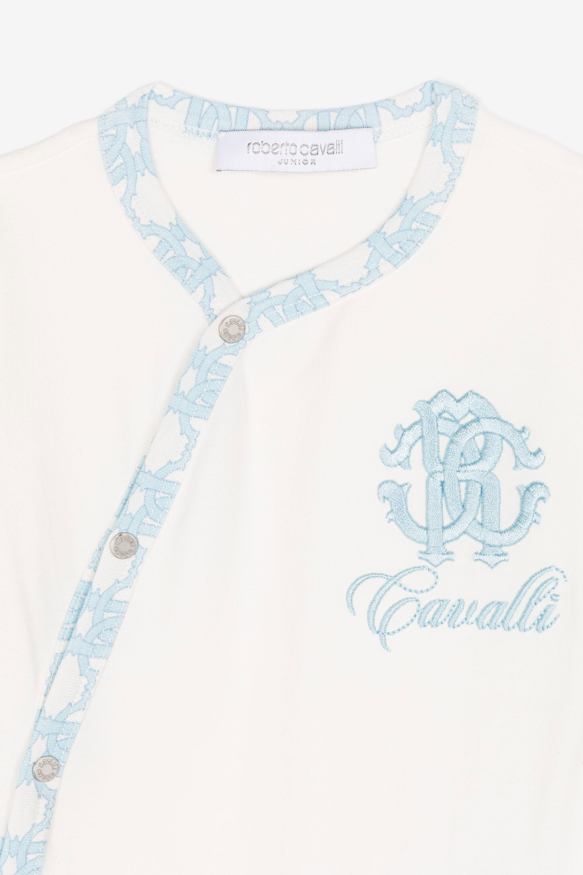 JU Long-sleeve babygrow set Light blue QJT889-JV025