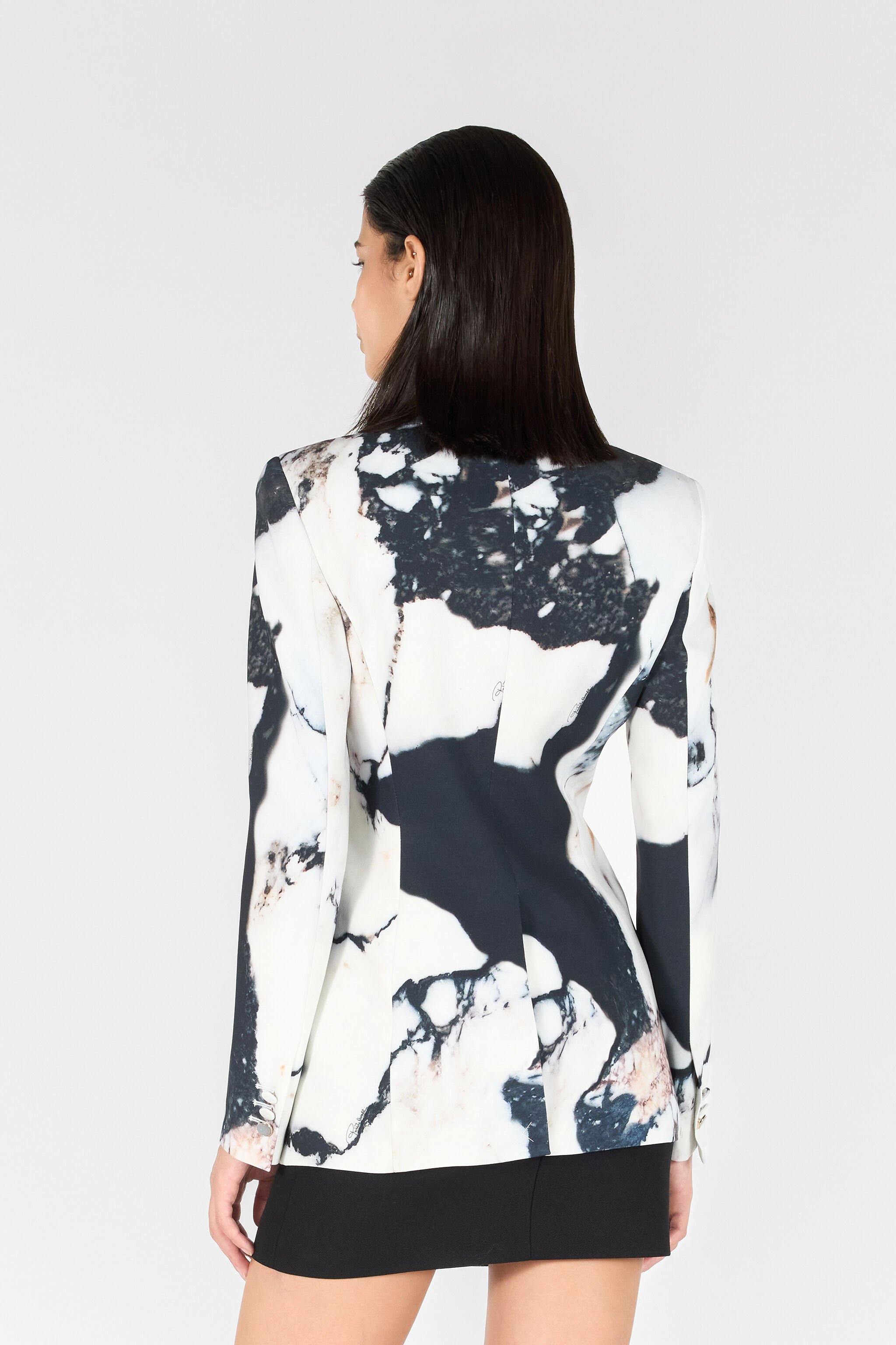 RC Blazer Con Estampado Marble Negro/Blanco TWT401-ORN18