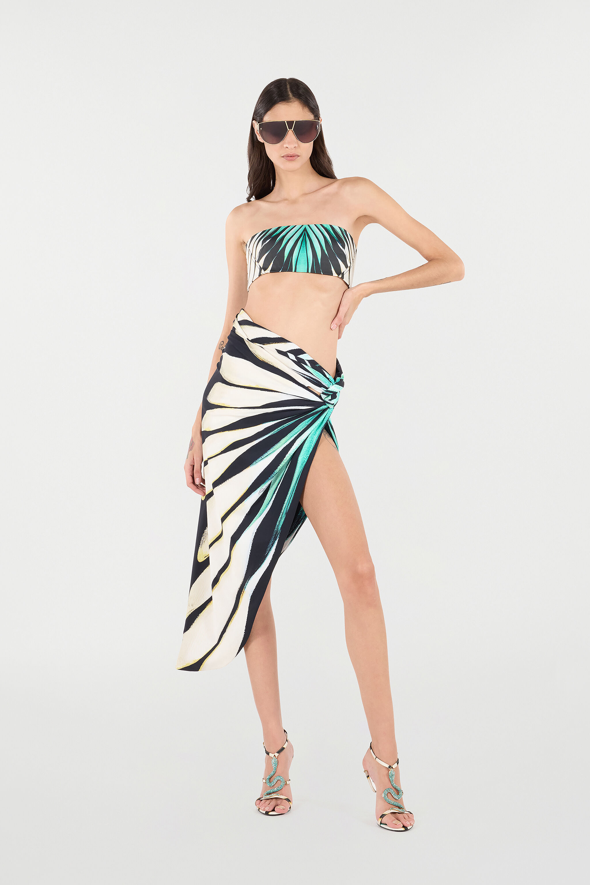 RC Ray Of Sea Print Sarong Light blue VKW016-HVM33