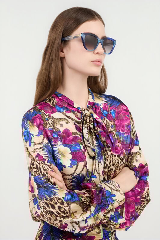 JC Occhiali da sole femmminili SHINY TRANSP.BLUE VALD28-ID270