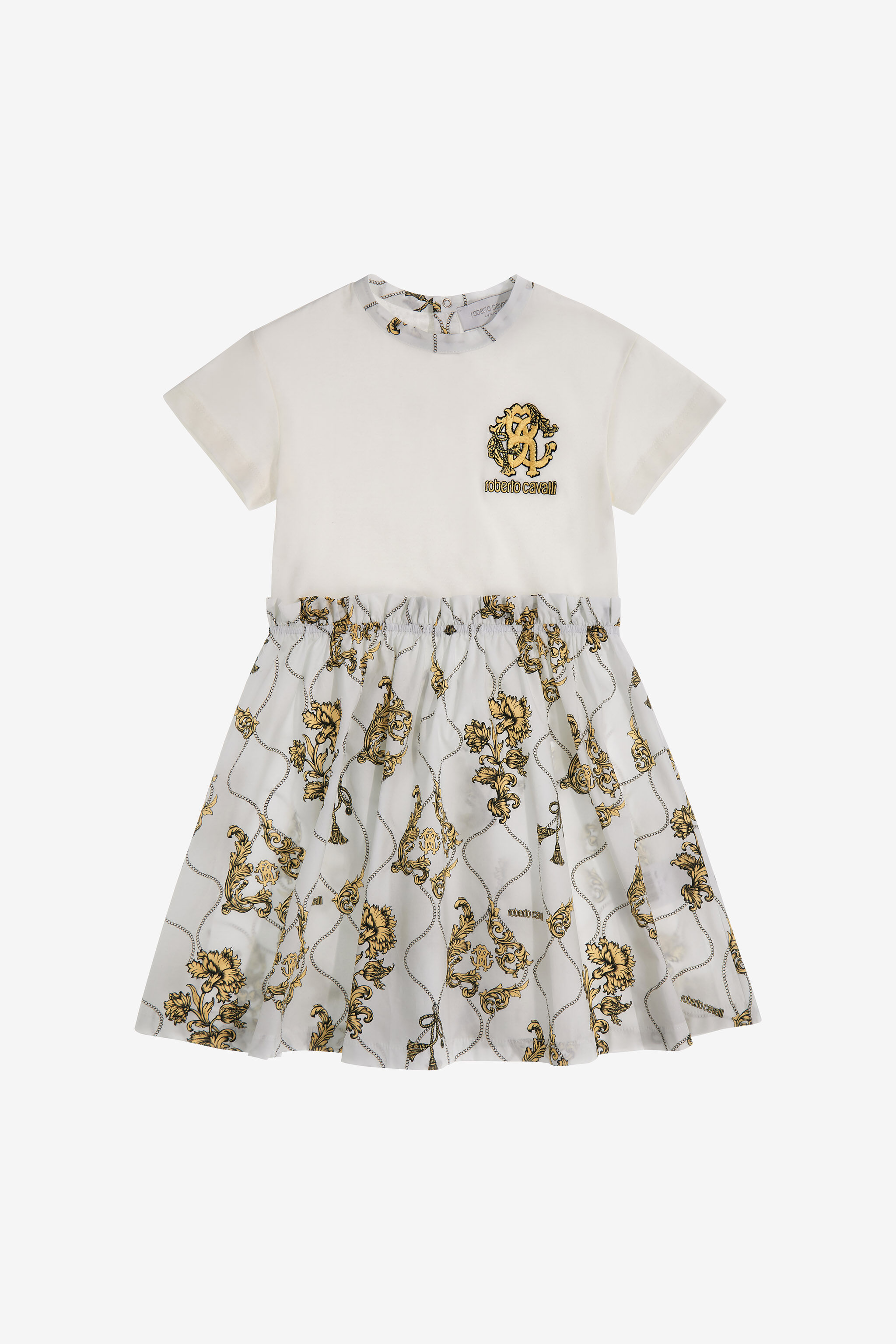 JU Printed dress White SJT119-JD001