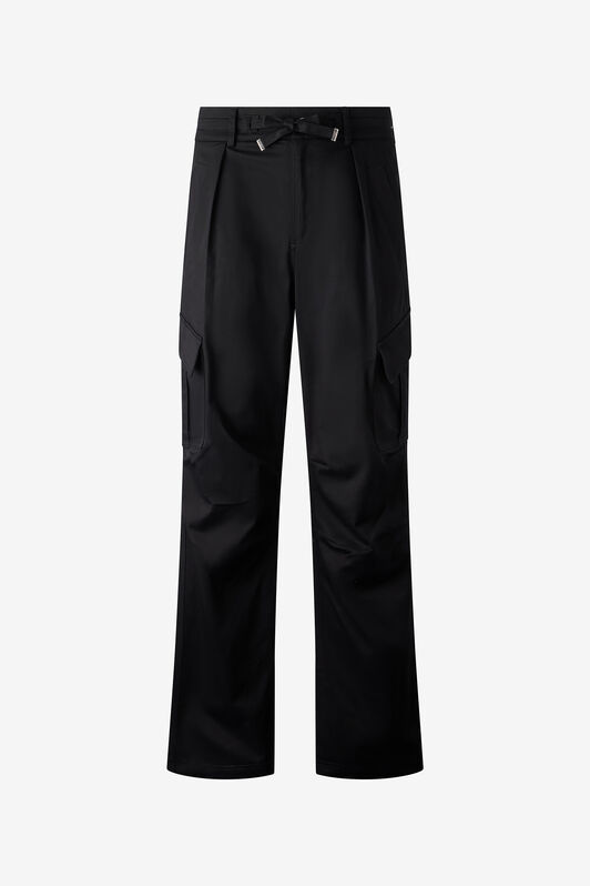 RC Stretch Cotton Pants With Drawstring Black URT235-FN061