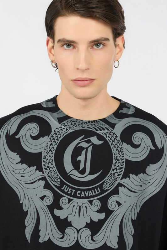 JC Black T-Shirt With Logo BLACK WFT060-WF090