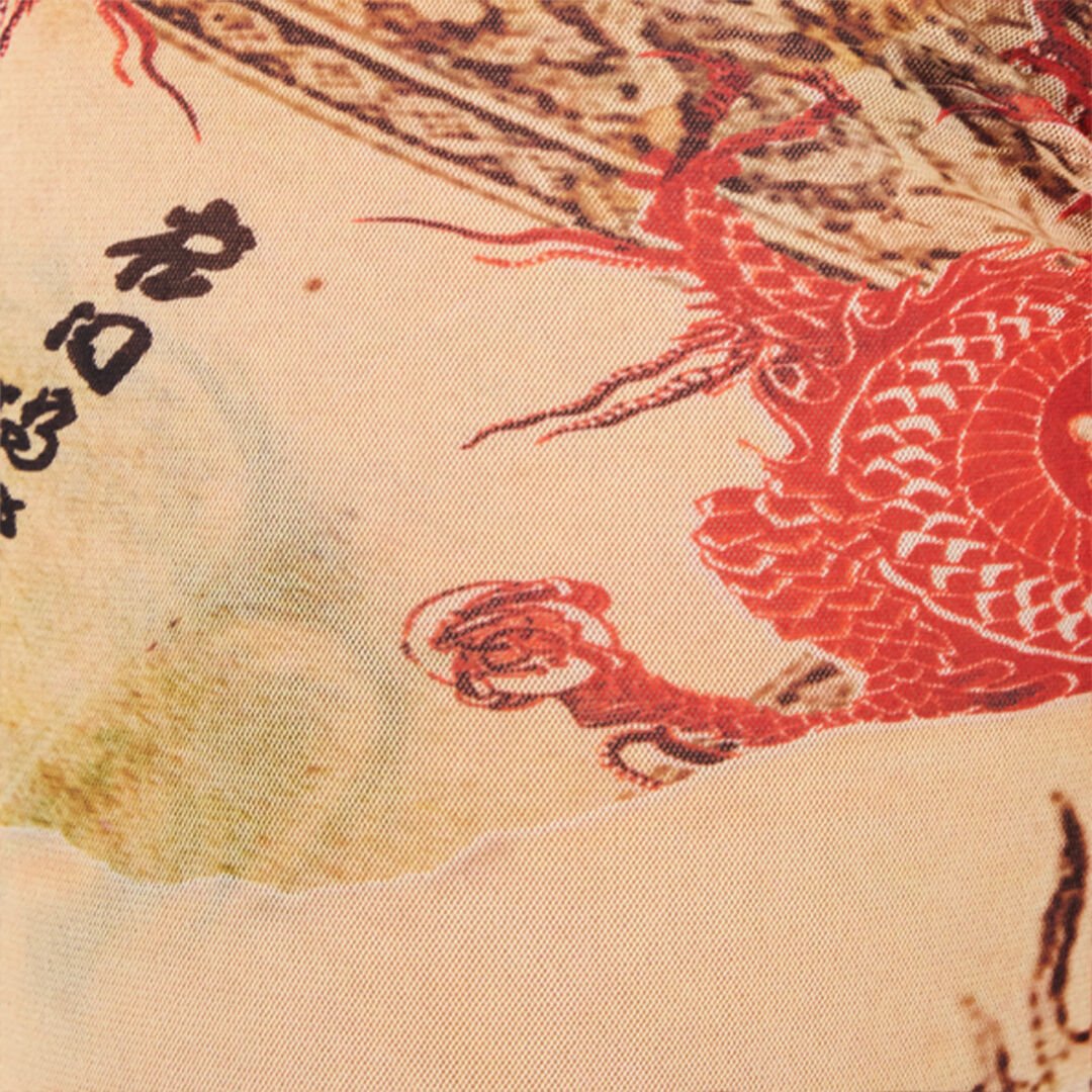 RC Pants with Oriental Print NATURALE/ROSSO VQT21A-TLQ00
