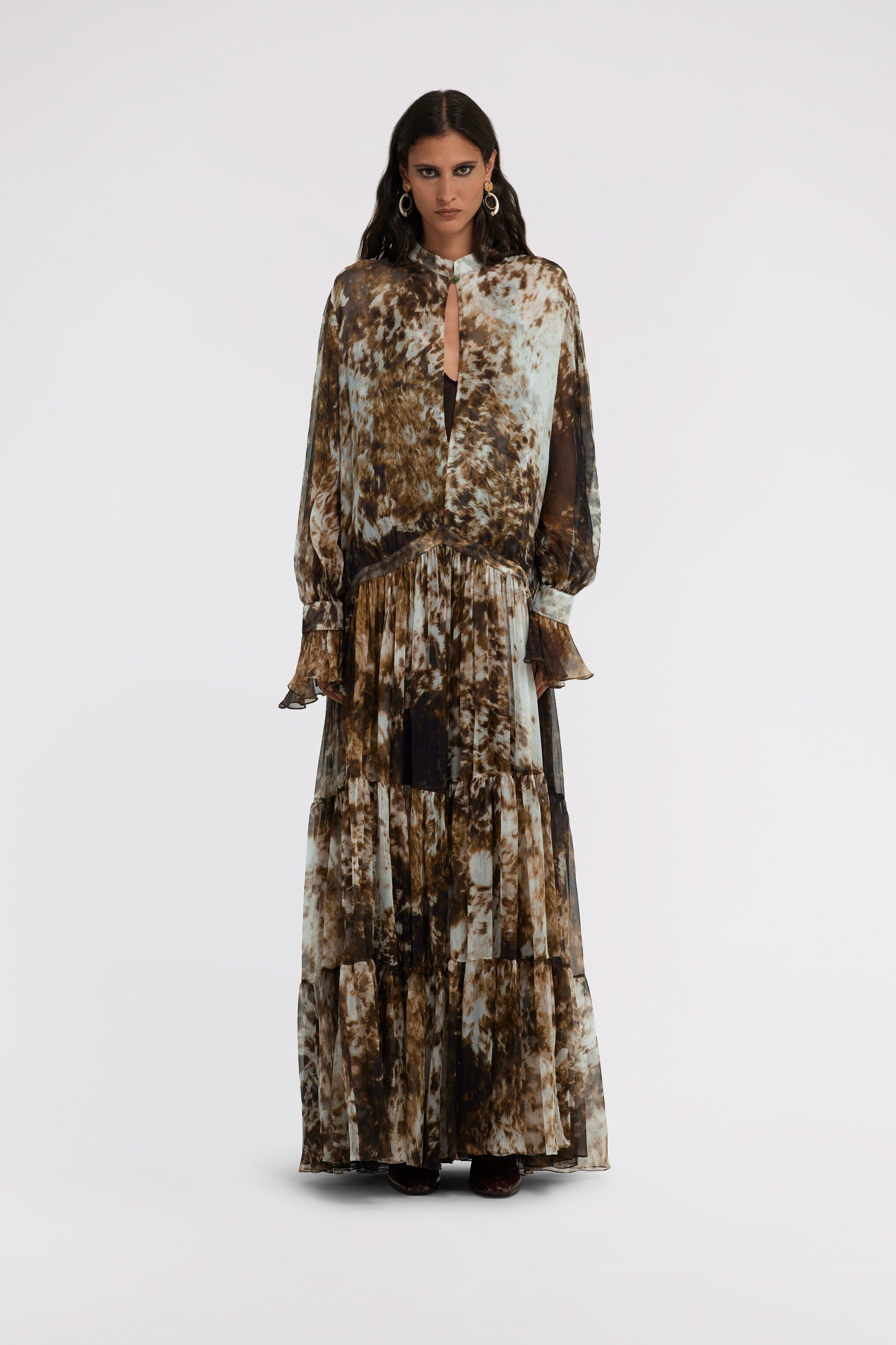 RC Appaloosa Print Dress Brown TKT133-CKN08