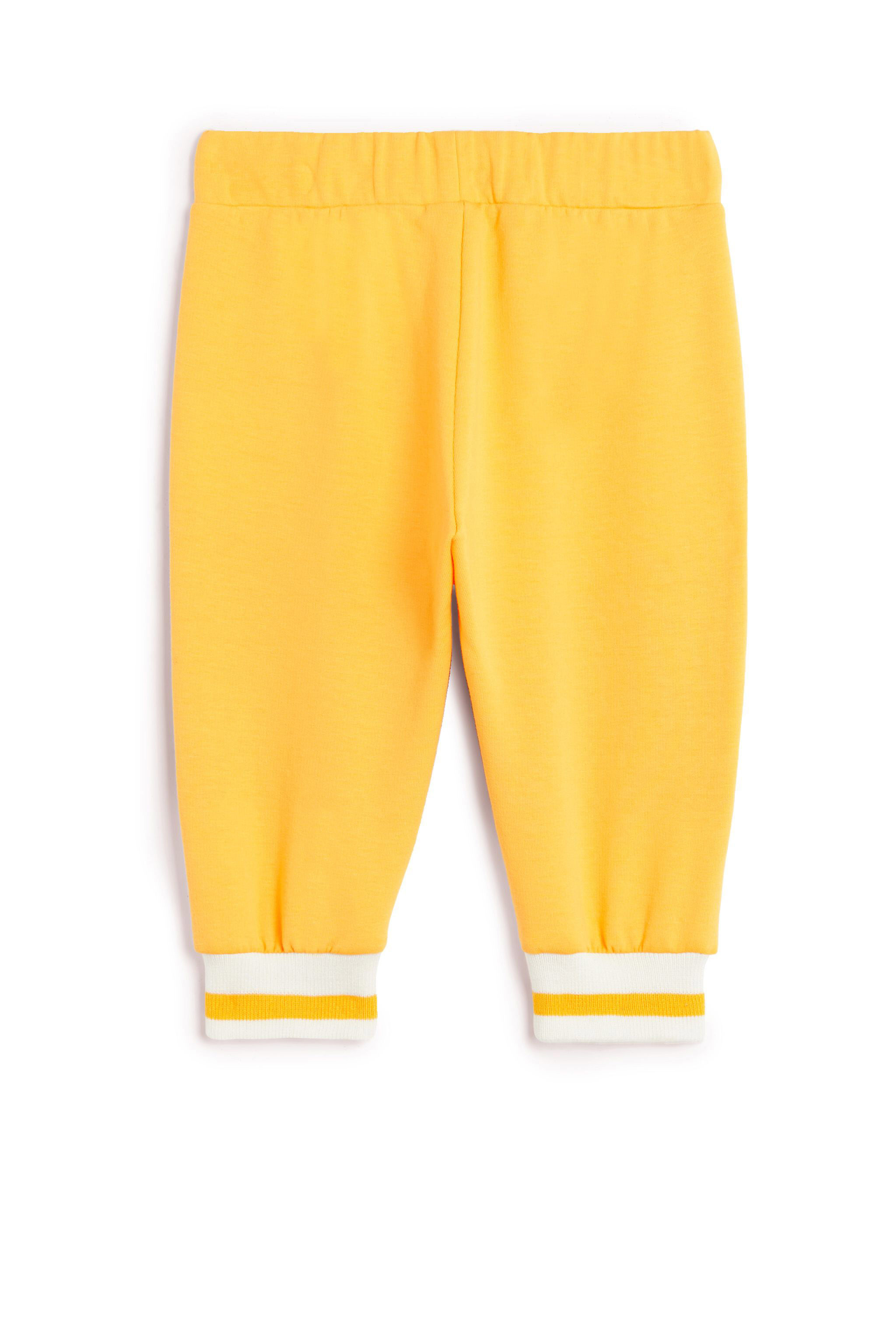 JU Baby-Jogginghose in Farbblock-Optik WHITE/YELLOW/BLACK JJT20I-CF027