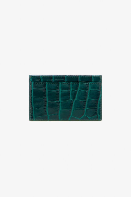 RC Teal Leather Card Case Dark green TKA005-PZ975