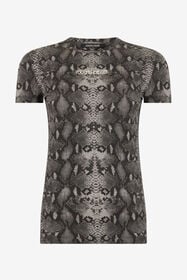 RC T-Shirt Mit Python-Print PYTHON DARK GREY SOT60N-JV001