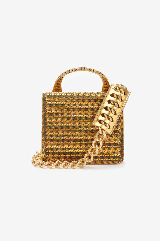 RC Mini Roar Bag With Crystals Gold SKB025-PZC98