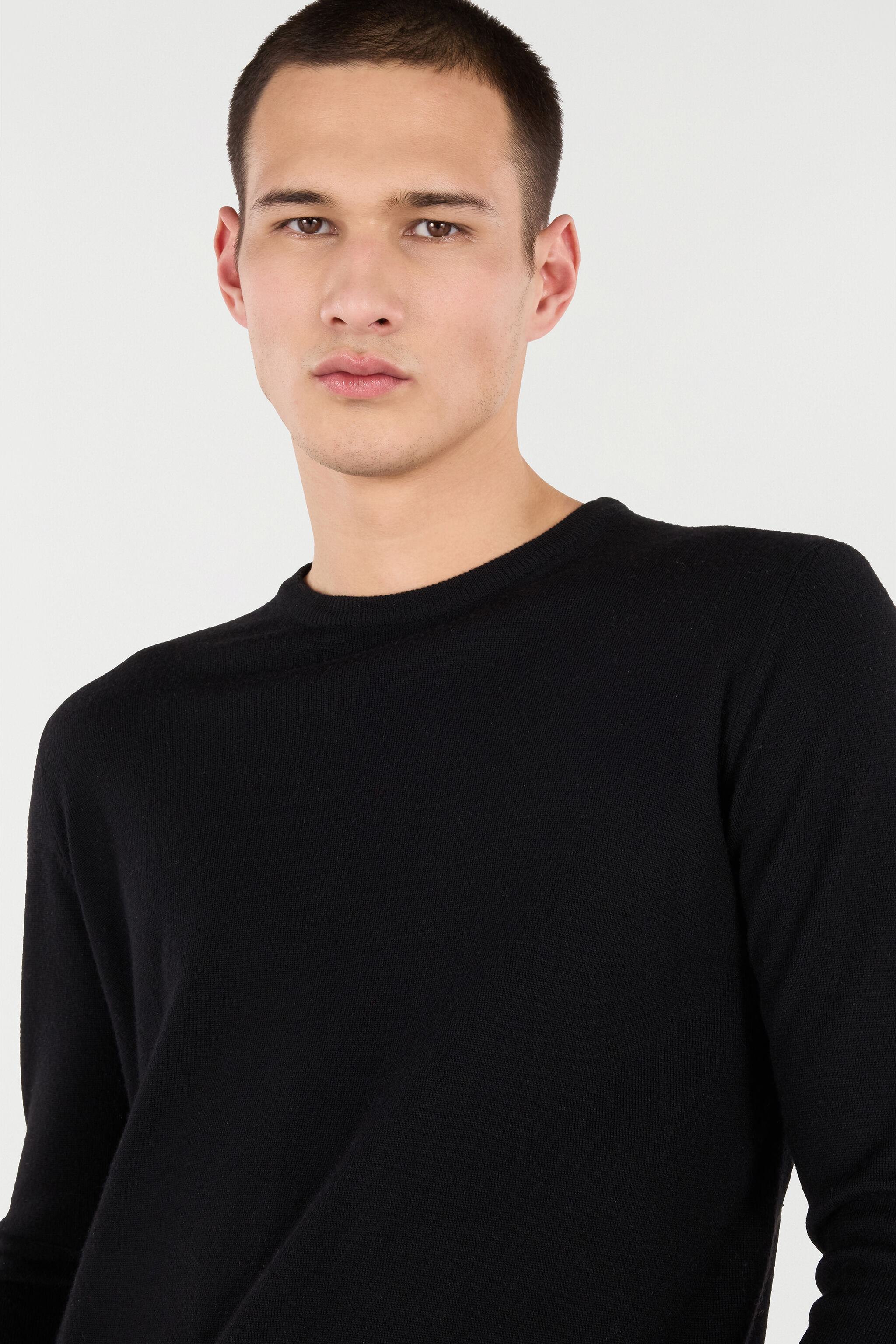 RC Pull Ras-Du-Cou En Laine Noir POM60D-MQ001