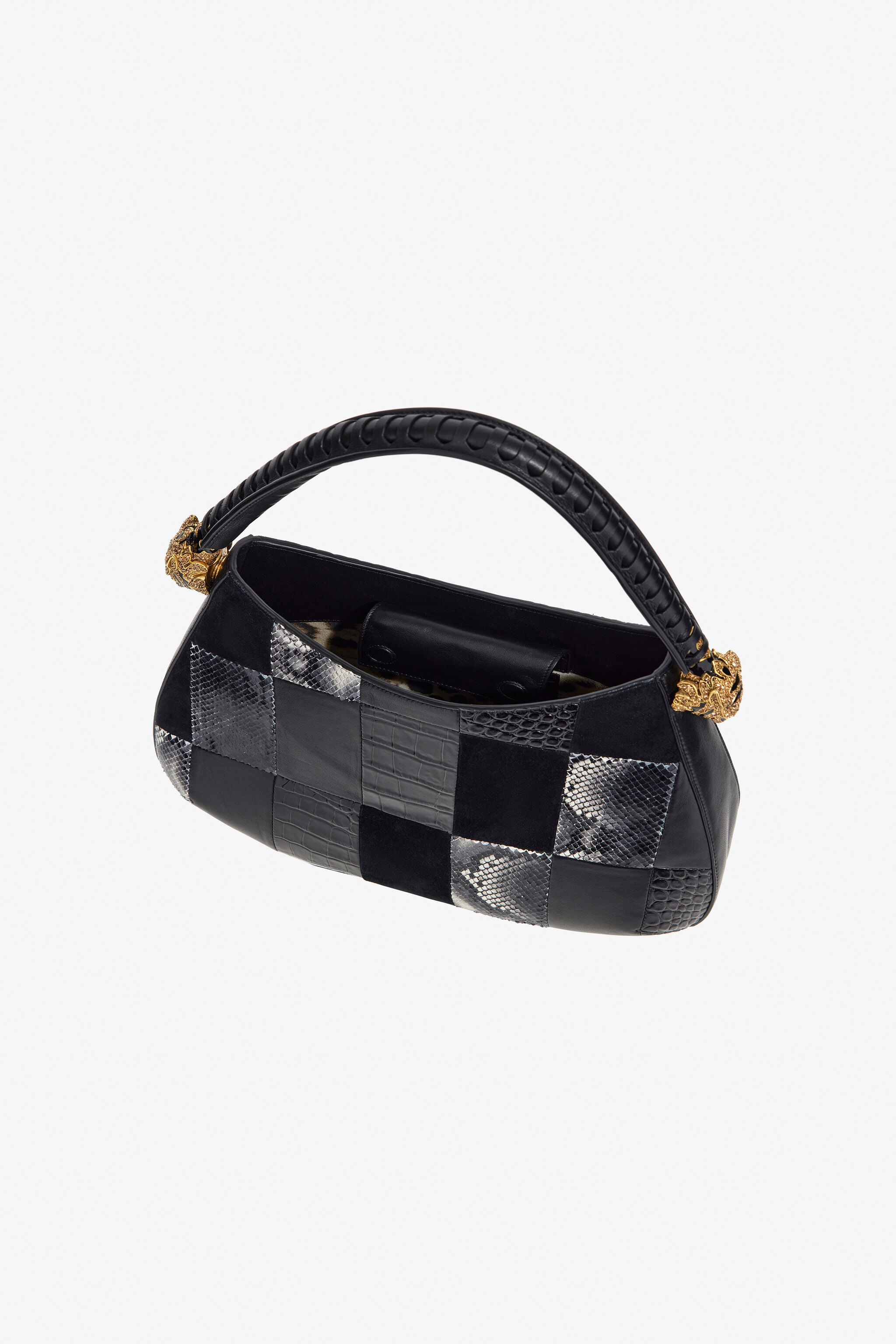 RC Patchwork Umhängetasche Schwarz TKB022-PZP01