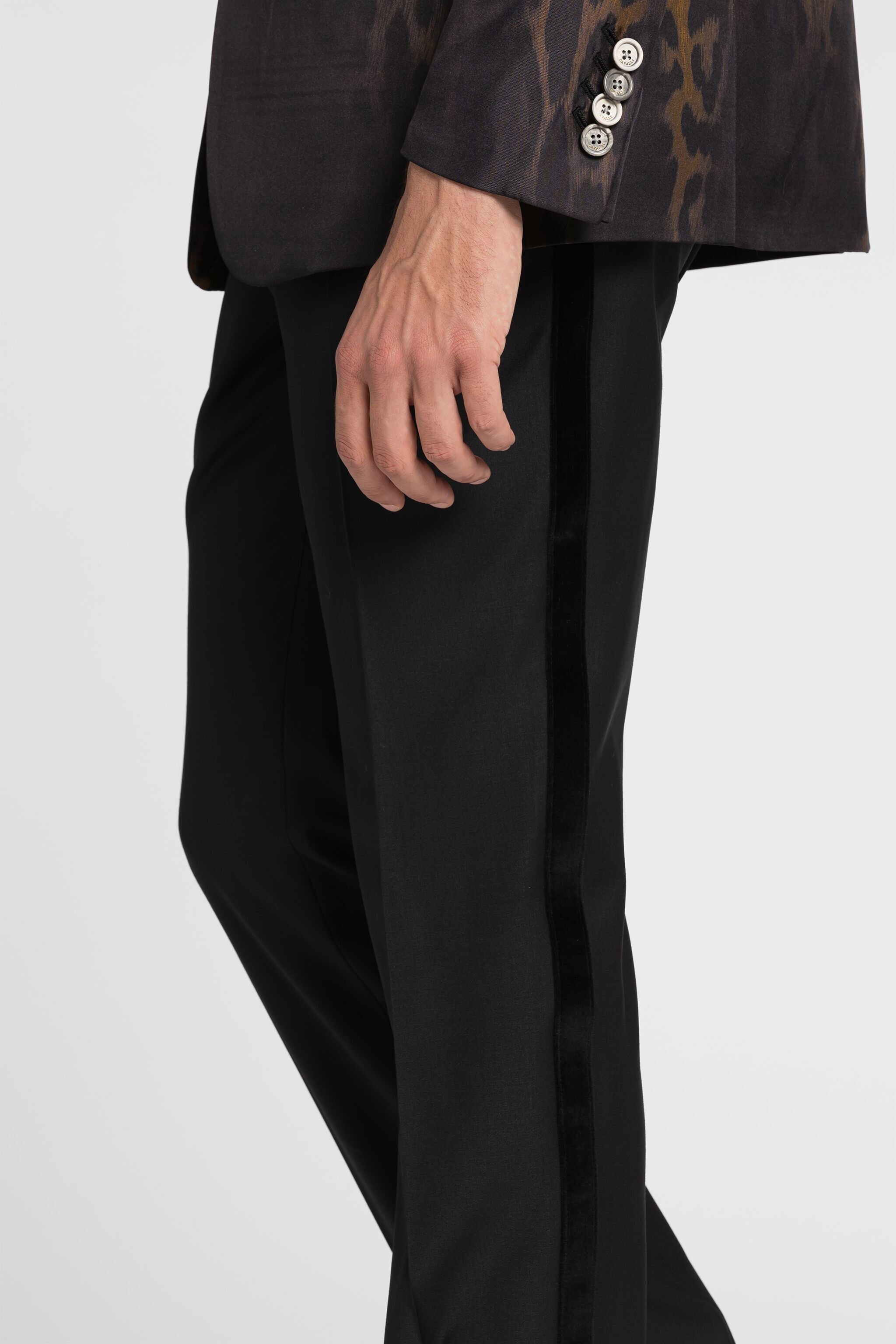 RC Skinny tailored wool trousers Black QRT218-GA066