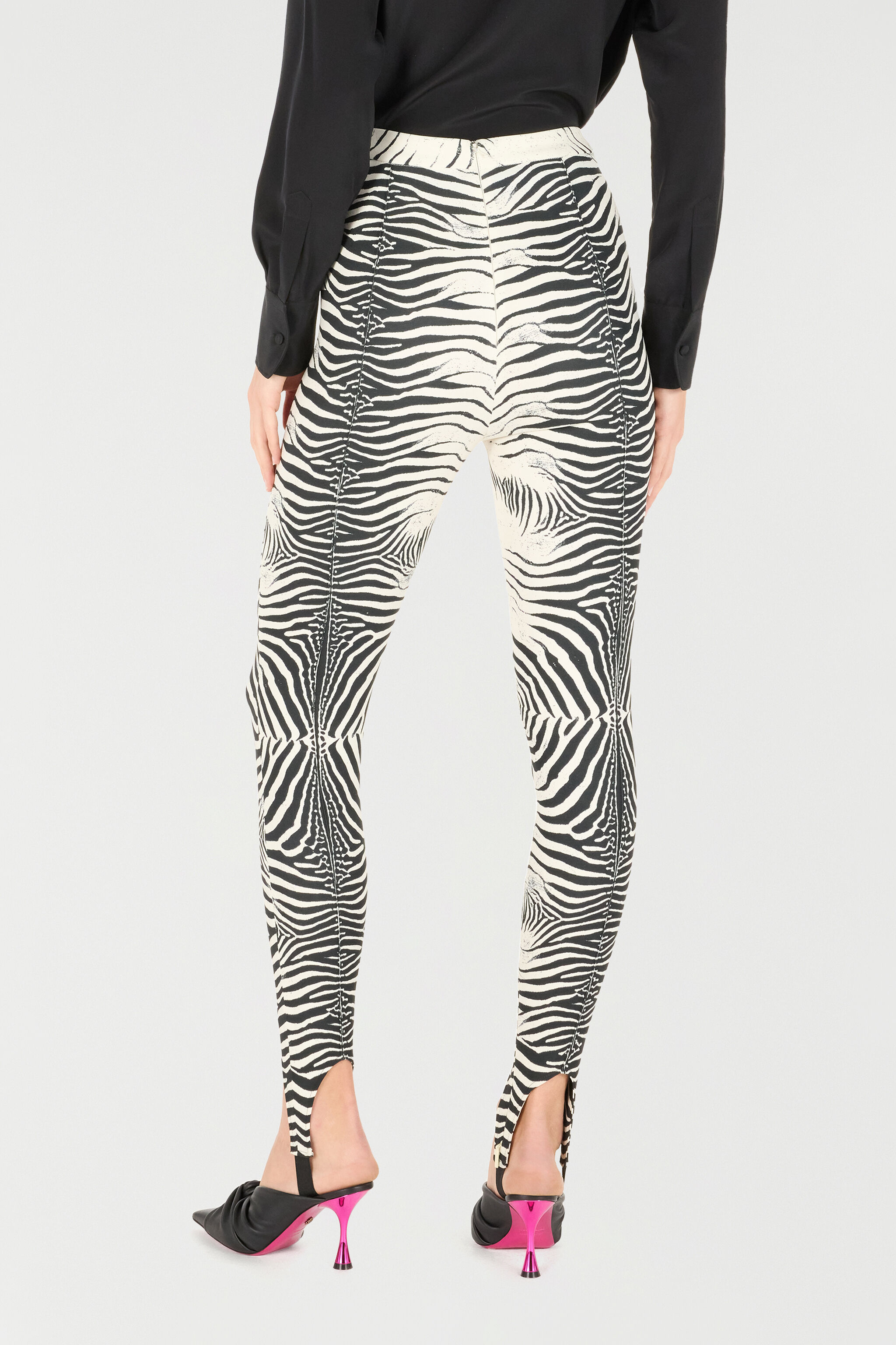 RC Zebra-Print Leggings Black/White UKT204-ORN49