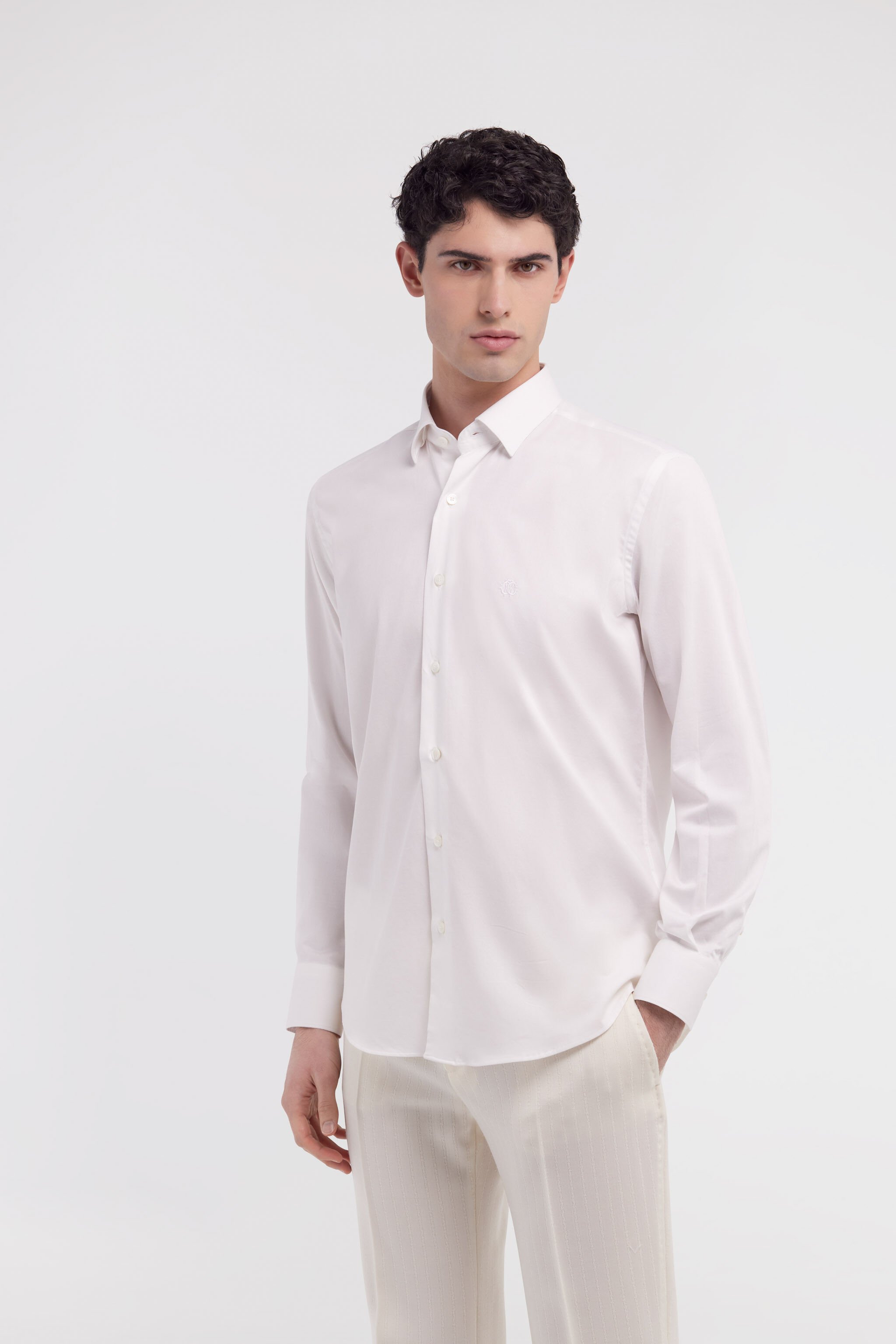 RC Shirt with Monogram RC White JST70B-CO015
