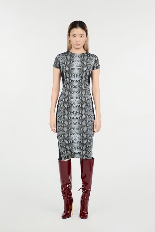 RC Midikleid mit Schlangen-Print RC Midikleid mit Schlangen-Print PYTHON/BLACK QOT10B-5SR25