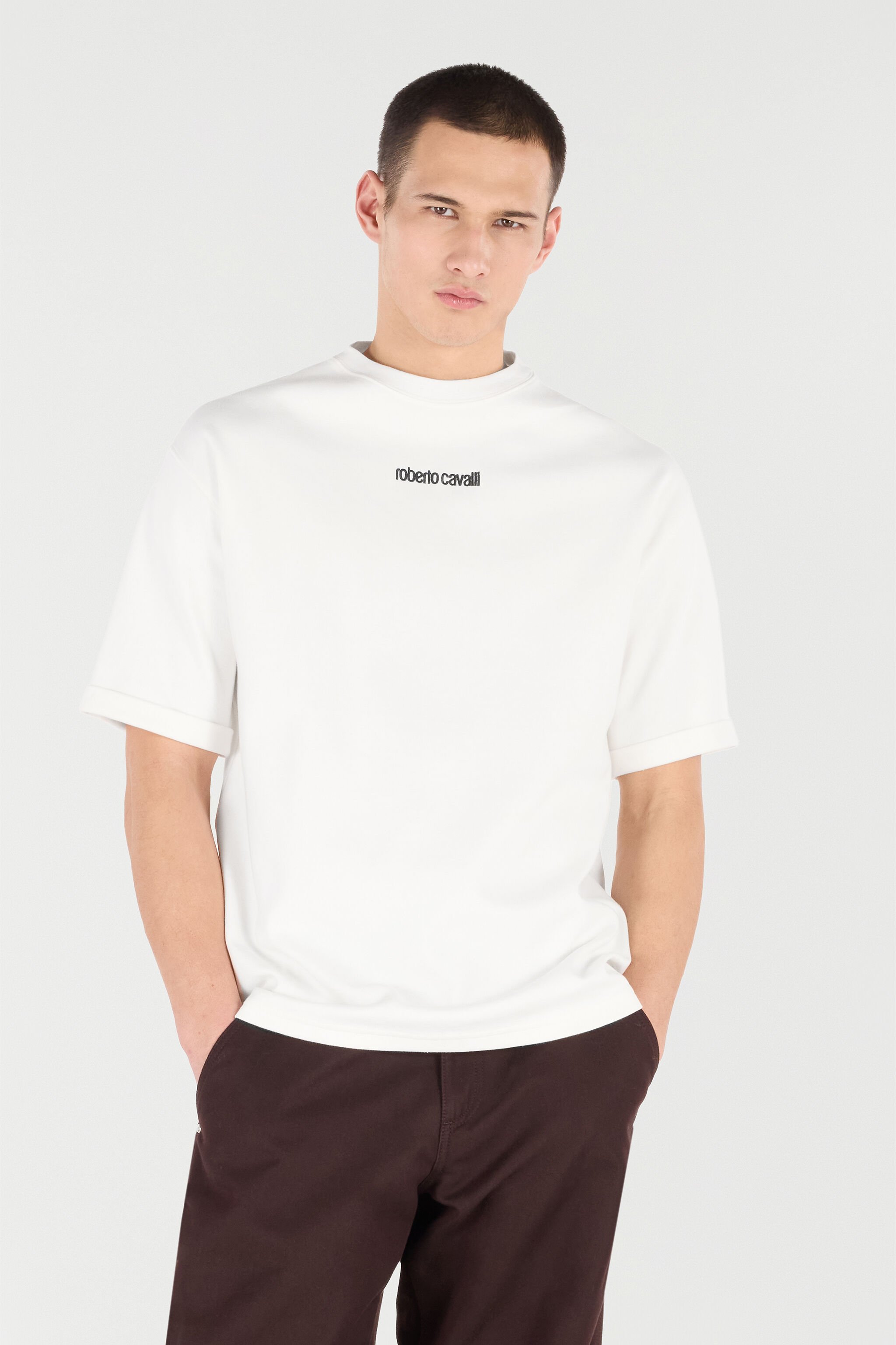 RC T-Shirt with Embroidered Logo White VRT62C-JD070