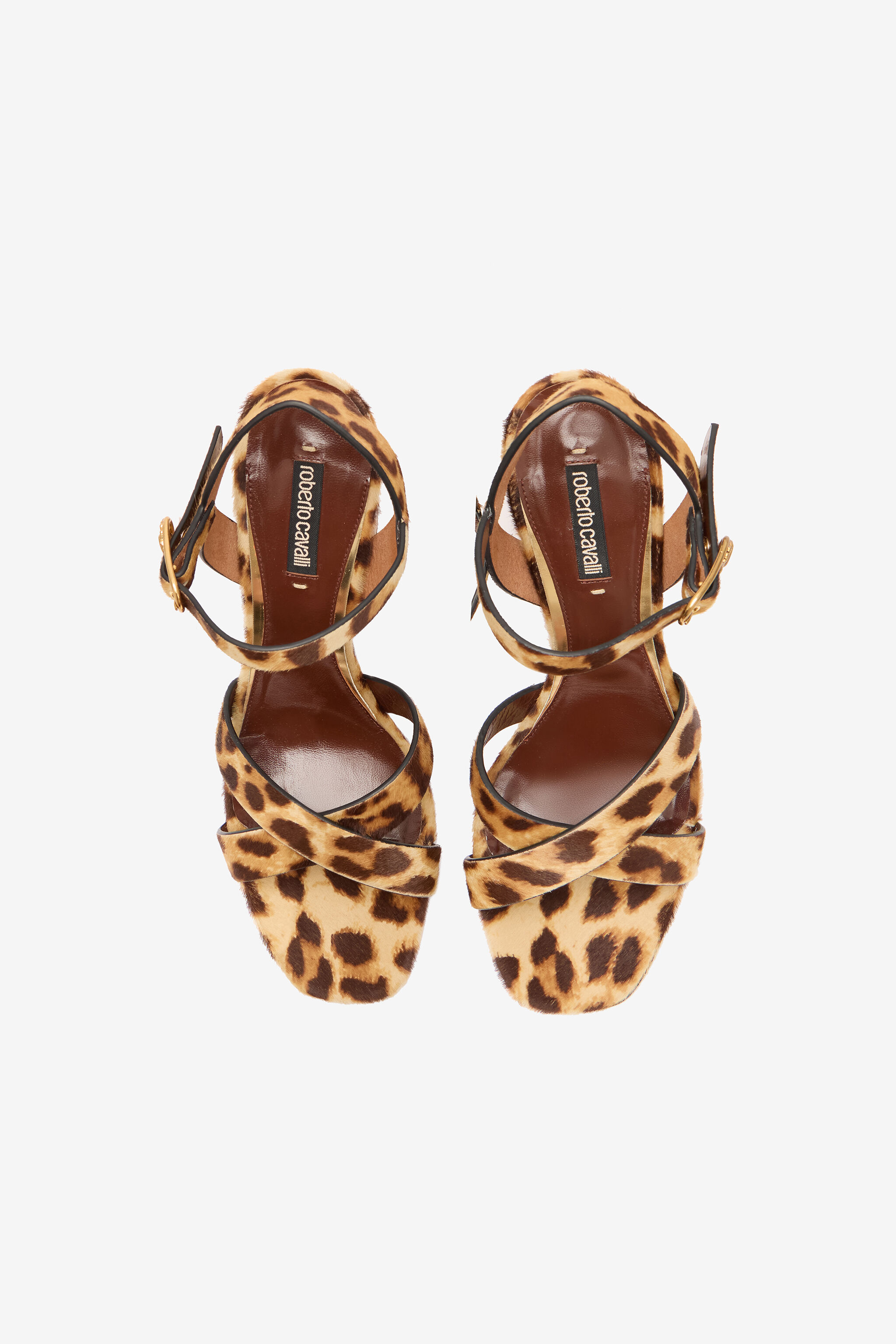 RC Hairy Cheetah Skin Sandals Brown VKS011-PZA92