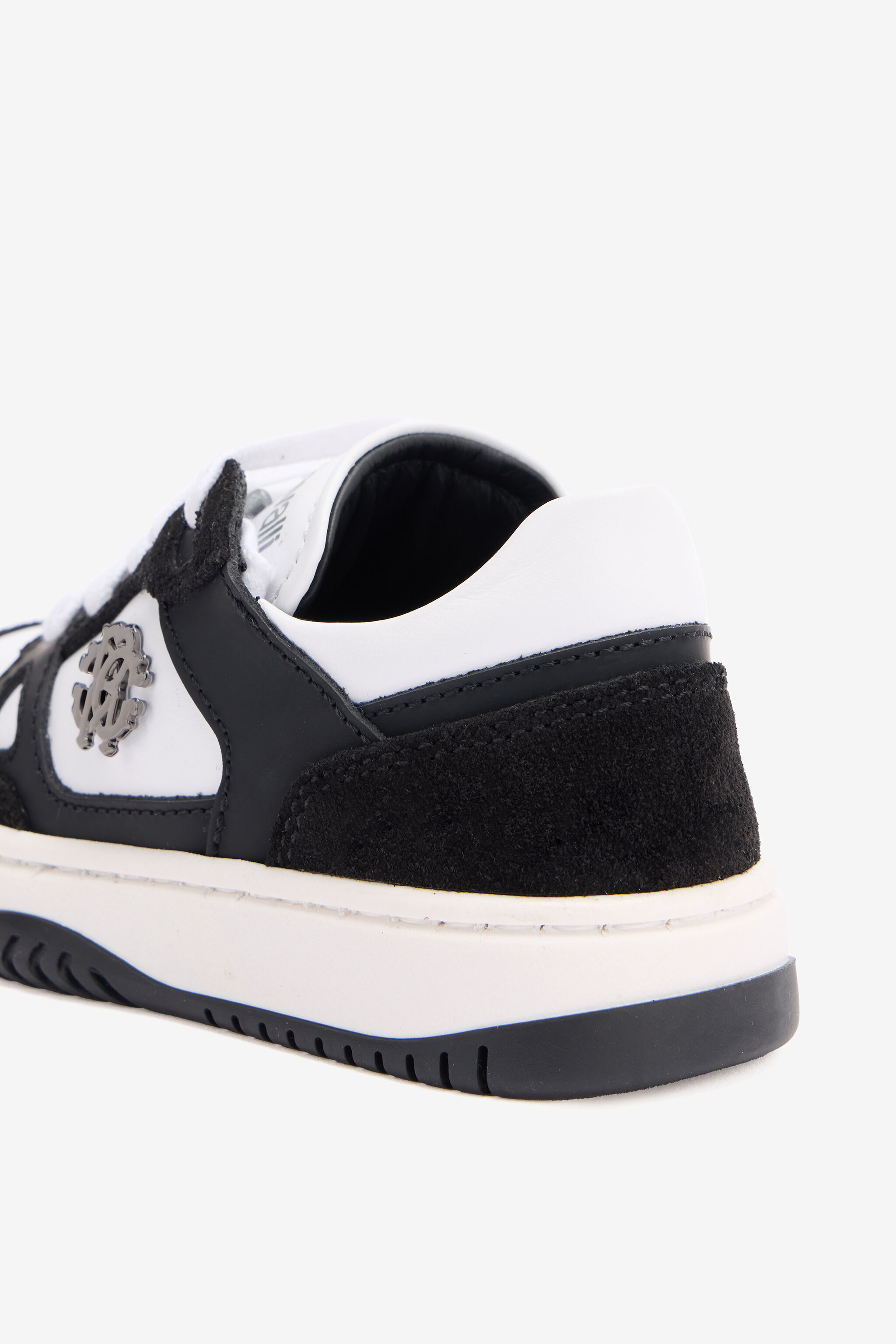 JU Two-Tone Sneakers With RC Monogram BLACK/WHITE TJS02R-PZJ02