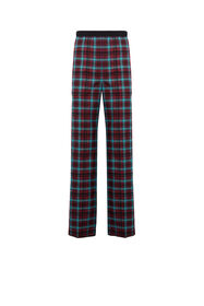 ${brand} Zebra Tartan-Print Cotton Lounge Trousers ${colorDescription} ${masterID}