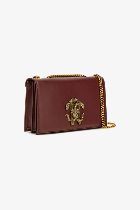 RC Shoulder bag with Monogram Mirror Snake Brown SKB120-PZ172