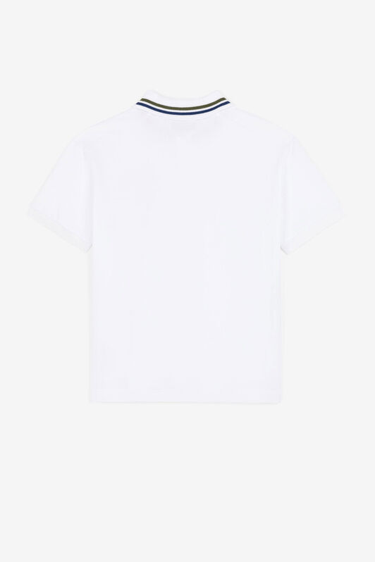 JU Logo-print polo shirt JU Logo-print polo shirt White QJT675-KB003