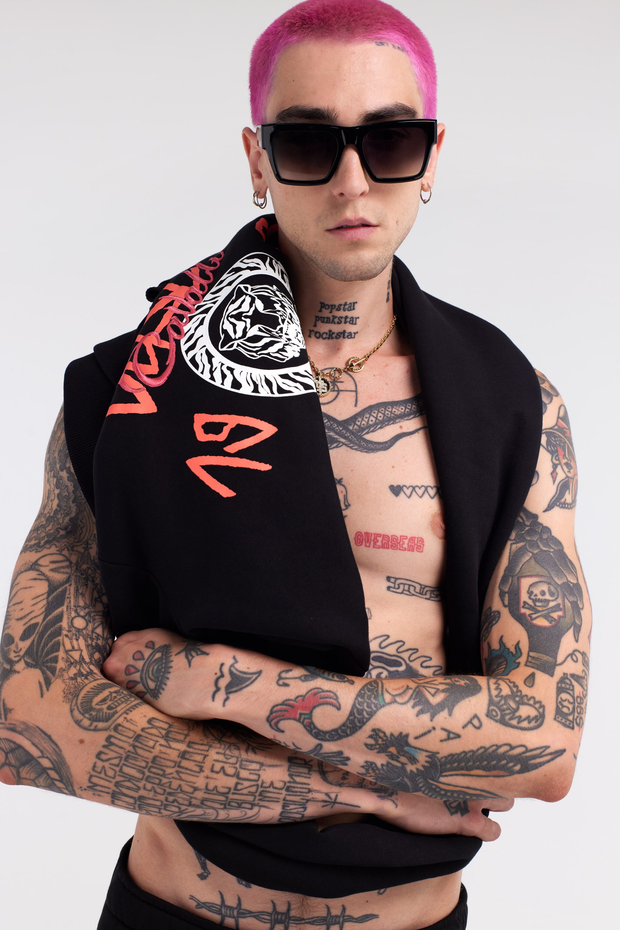 JC Felpa logo Just Cavalli Nero RRT969-RR231