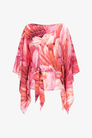 ${brand} Plumage print short kaftan ${colorDescription} ${masterID}