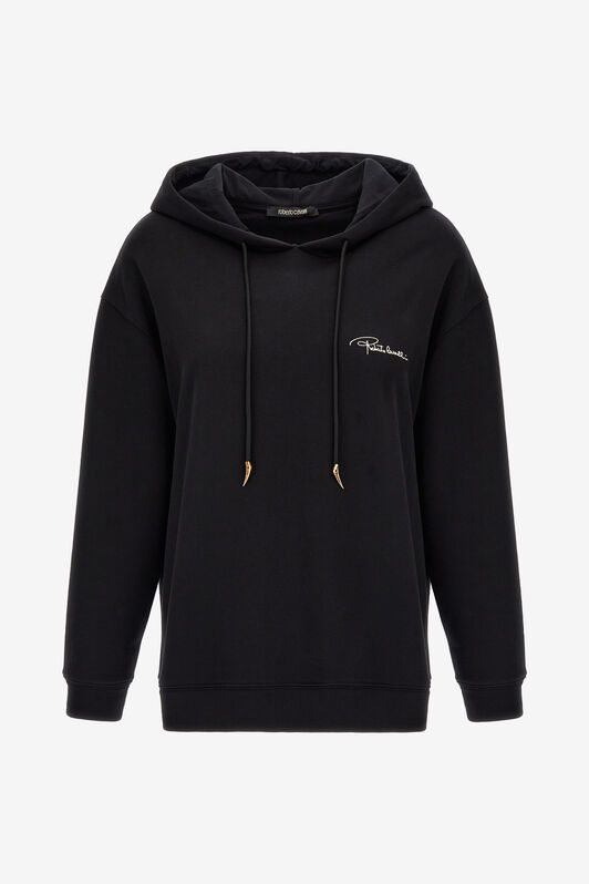 RC Black Hoodie With Signature Logo Black SKT63A-CF020