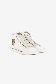 ${brand} Hi-Top-Sneakers mit Jaguar und Logostickerei ${colorDescription} ${masterID}