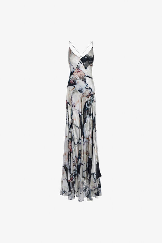 RC Marble Print Dress Black/White TWT162-HEN18