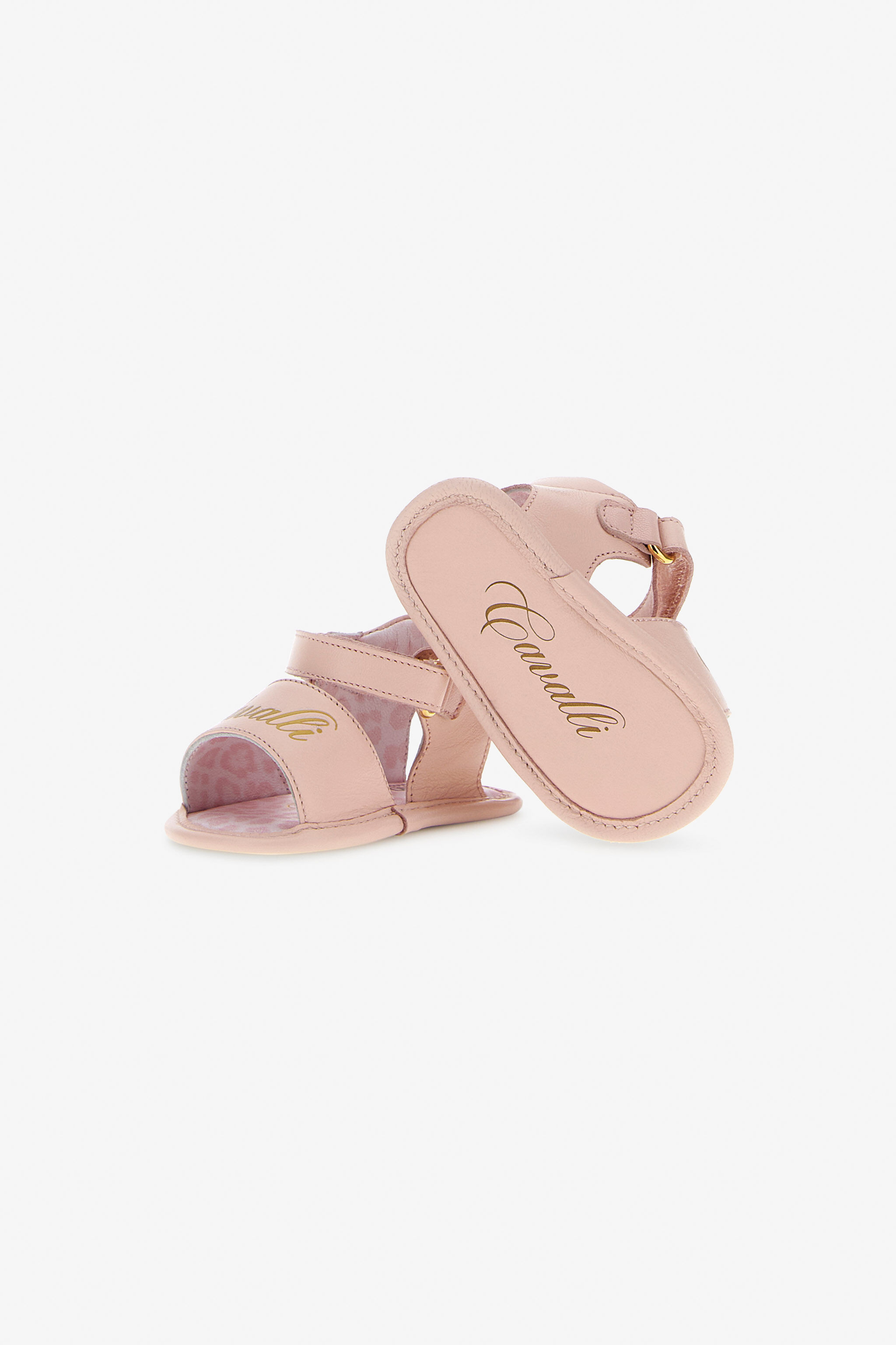 JU RC Logo Sandals Rosa RJS01A-ZCJ01