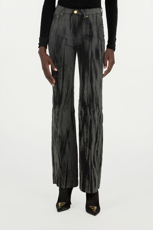 RC Black Denim Jeans With A Streak Effect RC Black Denim Jeans With A Streak Effect Black VWJ221-DE013