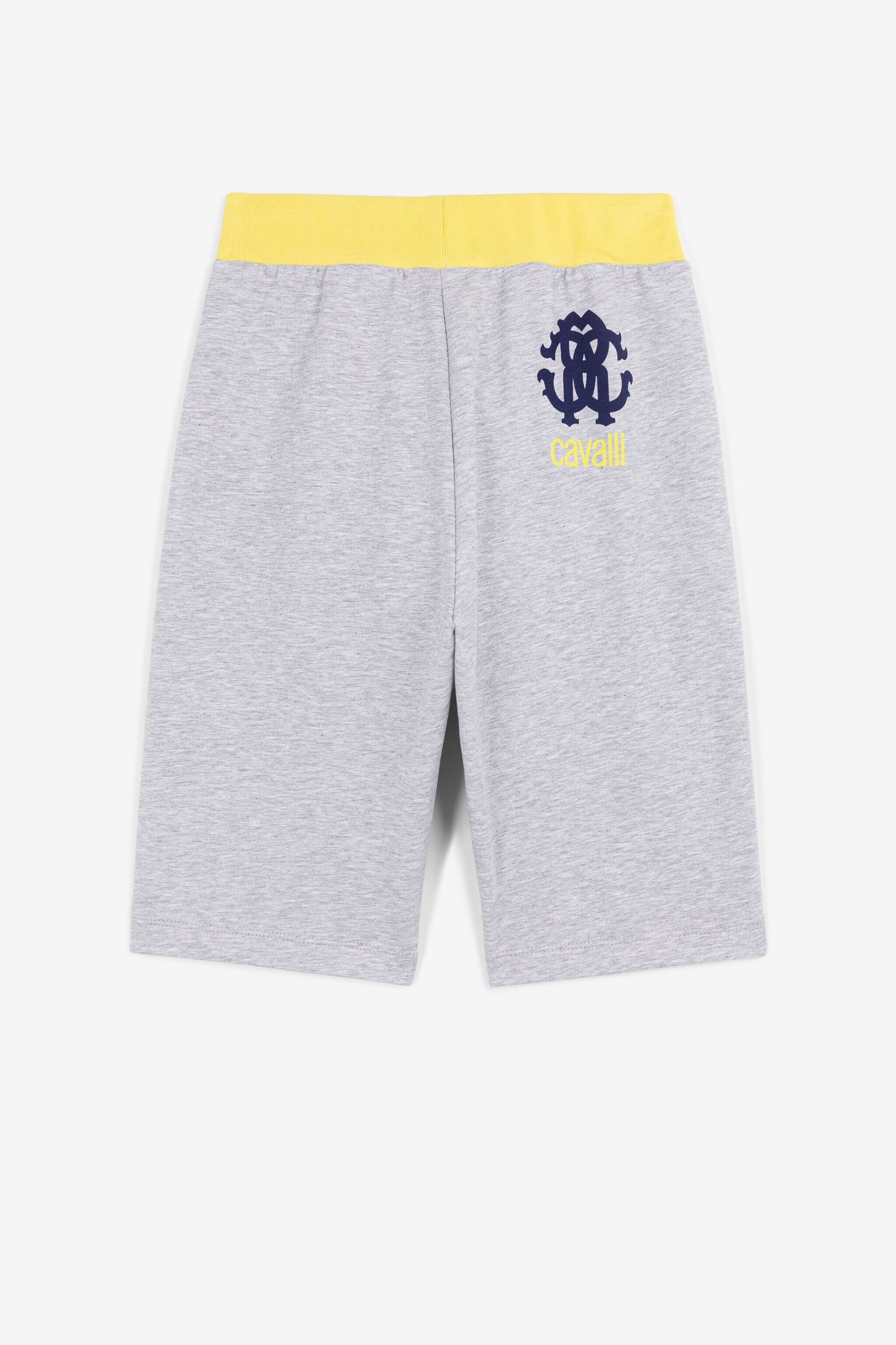 JU Logo-print track shorts Gray QJT267-CF050