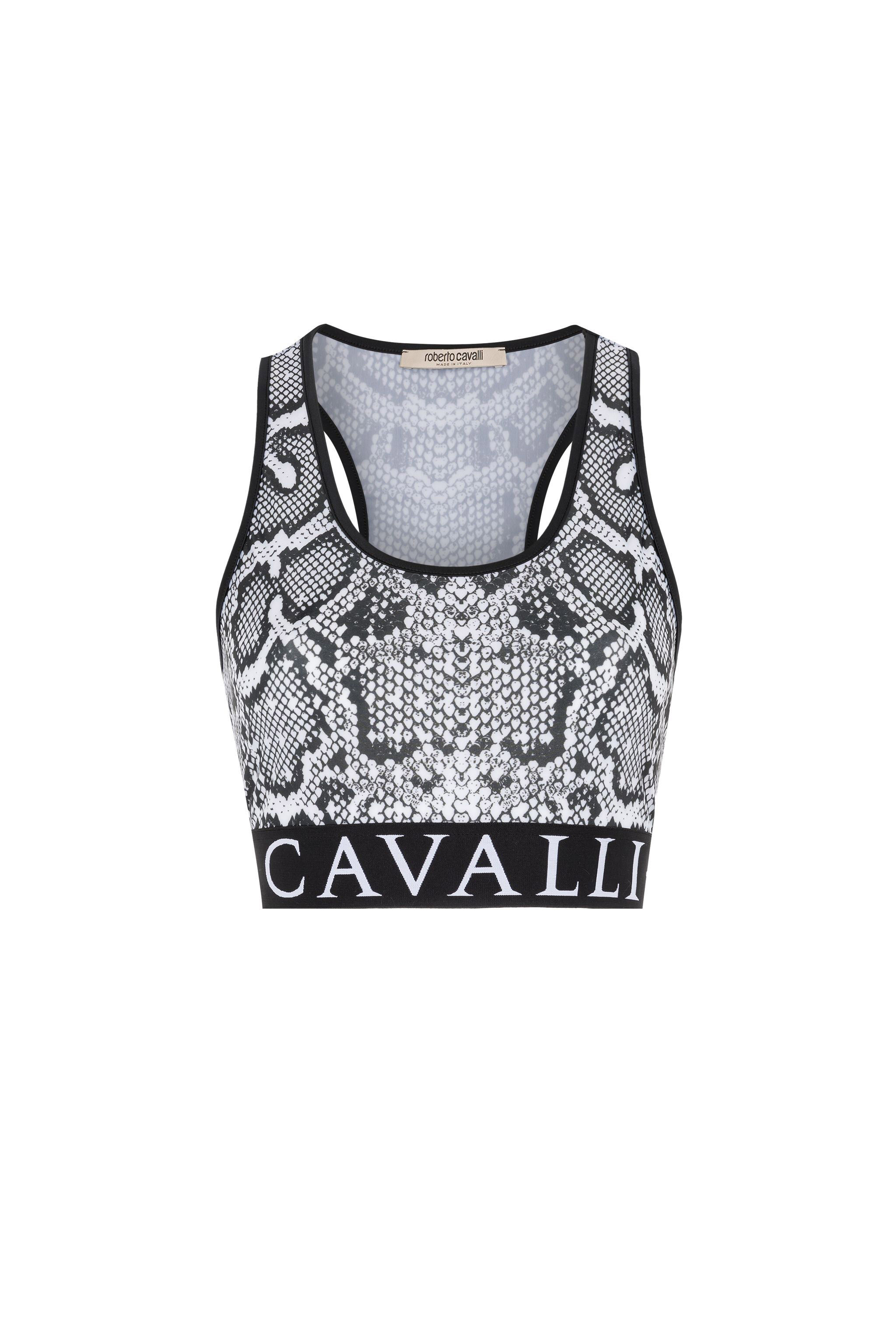 RC Python-Print Crop Top White IST60A-LNE11