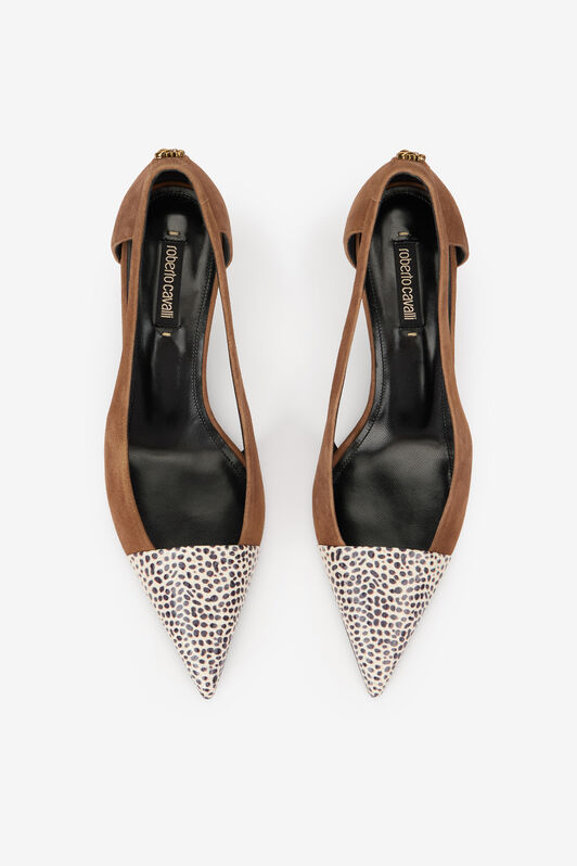 RC Shark Print Leather Pumps TABACCO/ST.SHARK TKS046-PA008