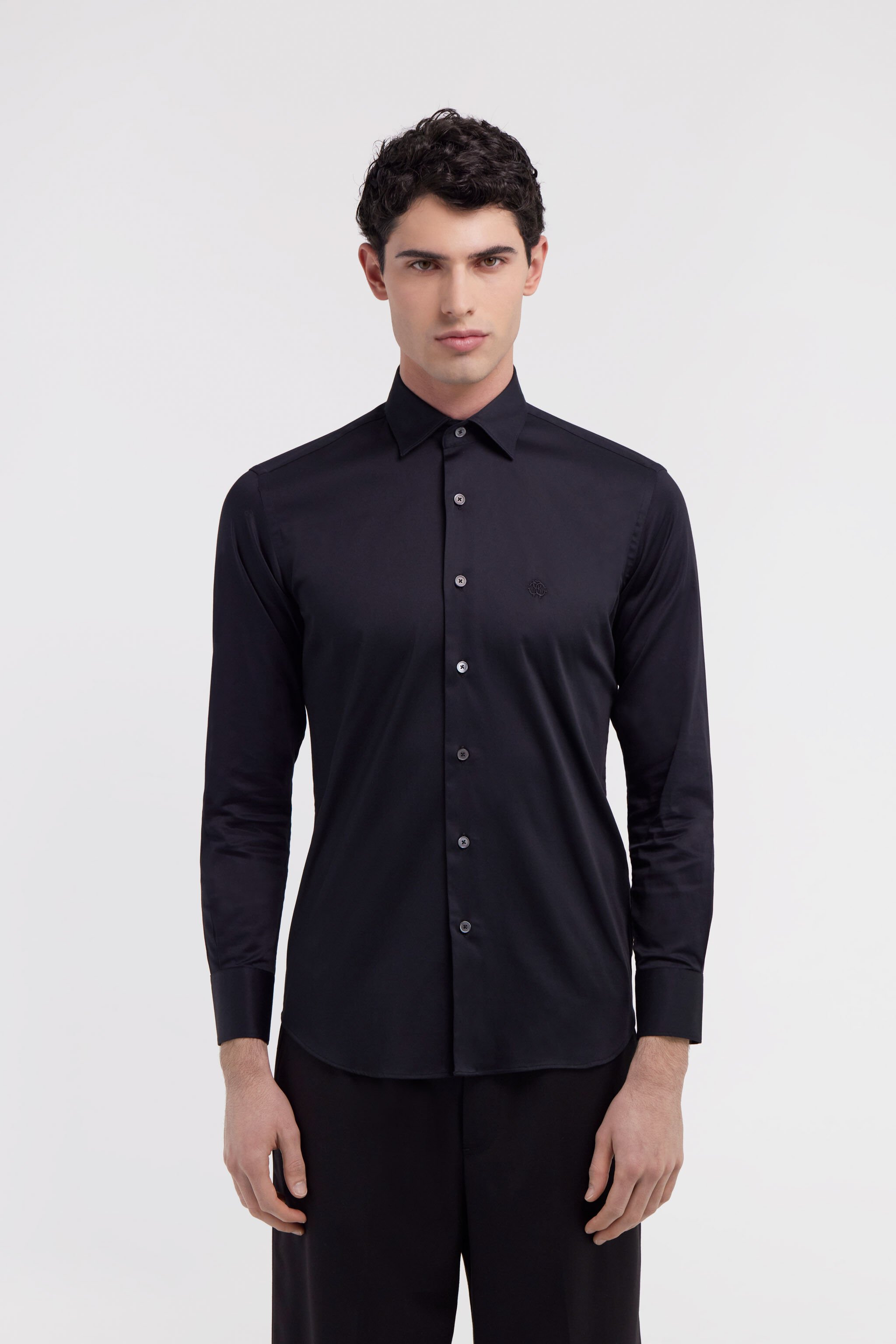 RC Shirt with Monogram RC Black JST70B-CO015