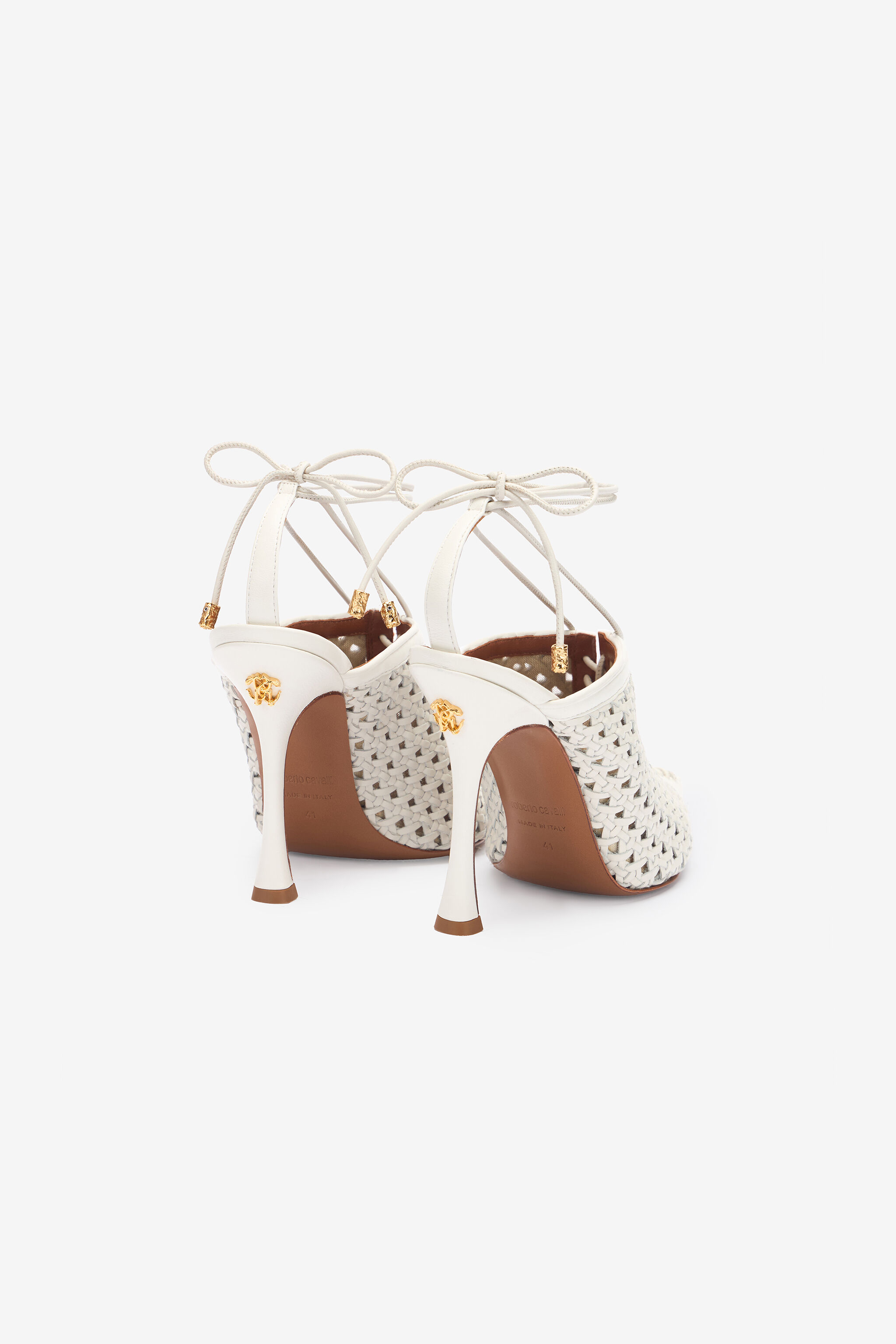 RC Mules Perforées À Lacets Blanc UWS008-PZE16