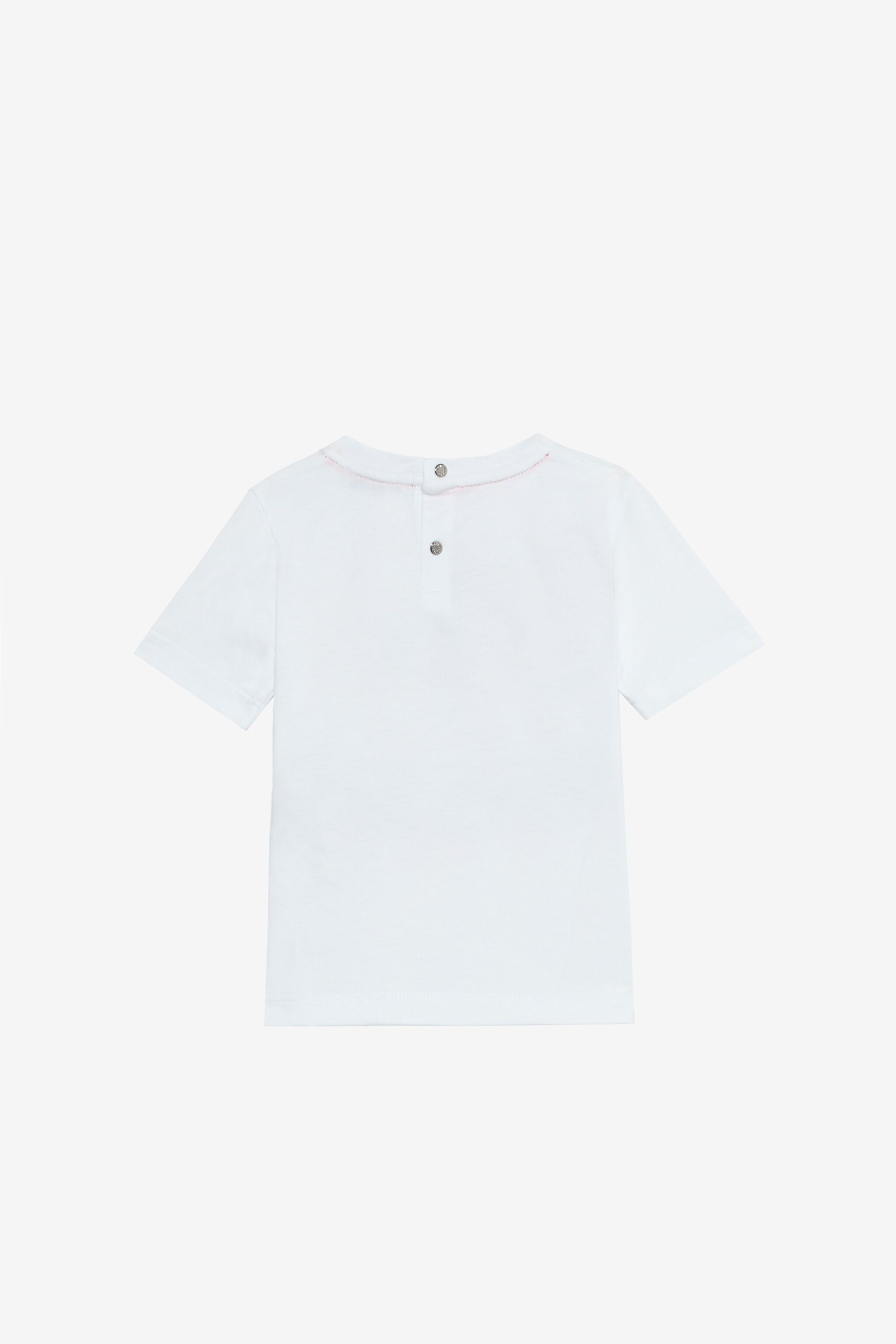 JU Optical White T-Shirt with Logo Print OPTICAL WHITE VJT611-JD001