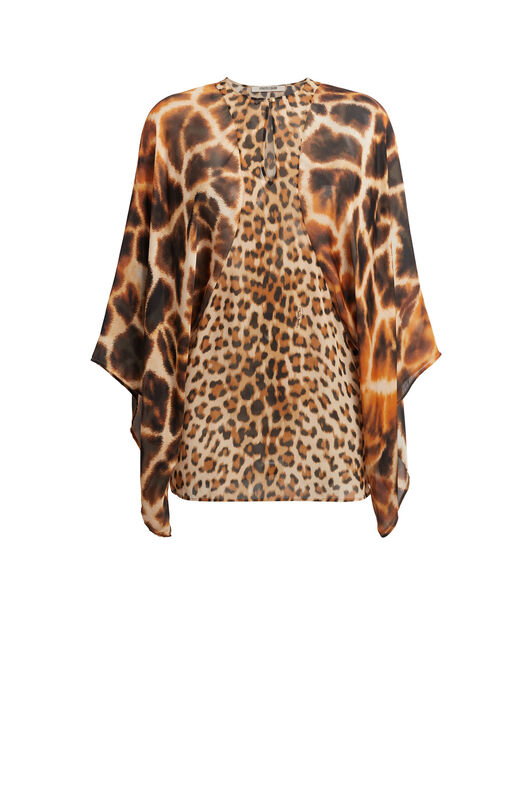 RC Caftan à imprimé Leopard Chine RC Caftan à imprimé Leopard Chine BRONZE/NARURAL KQT722-GFU30