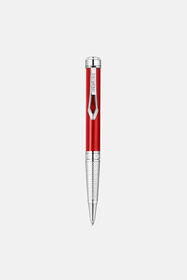 ${brand} Roberto Cavalli Lacquer Ballpoint Pen, Silver Color & Red Lacquer ${colorDescription} ${masterID}