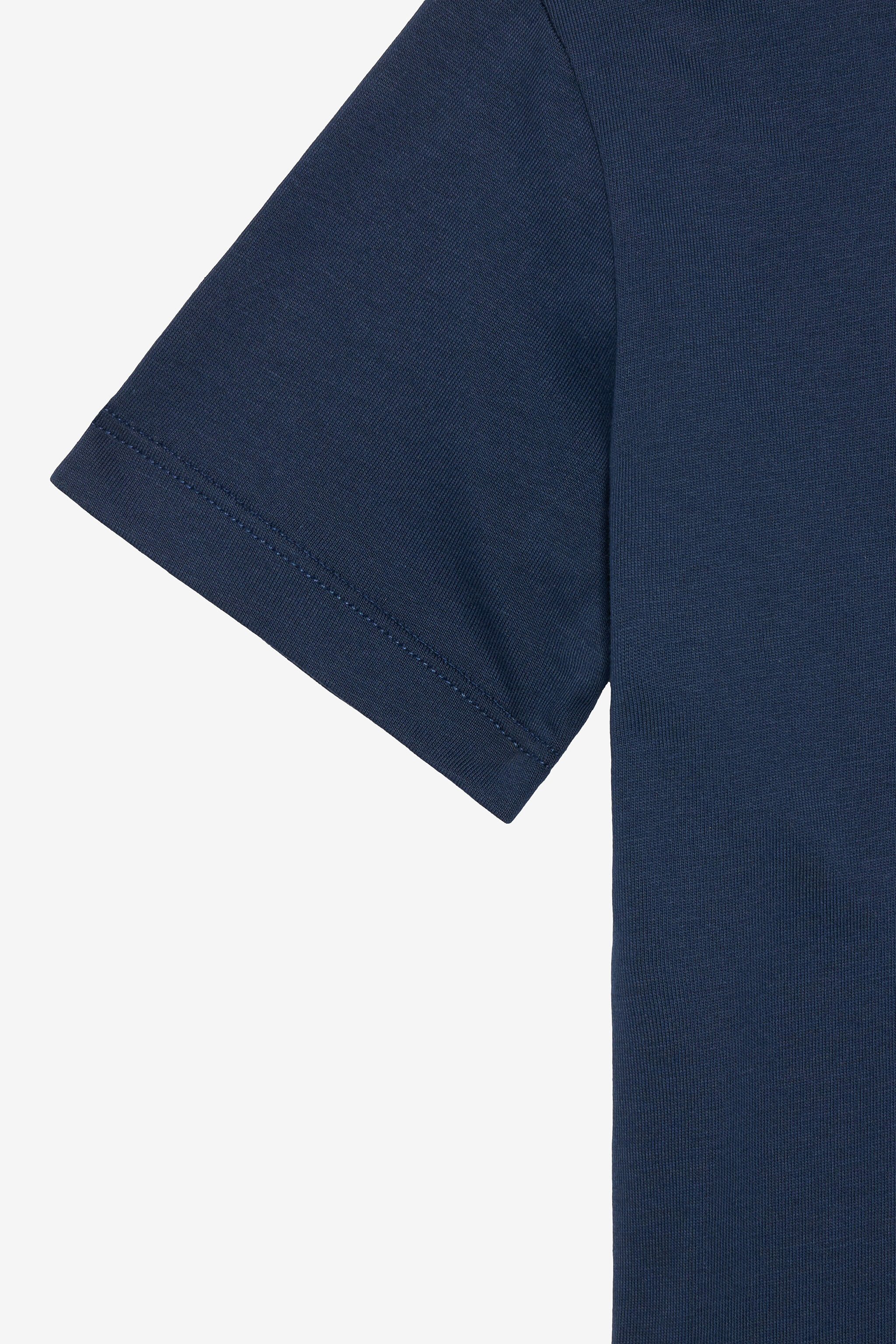 JU Blue T-Shirt with RC Monogram and Logo NAVY VJT60G-JD001