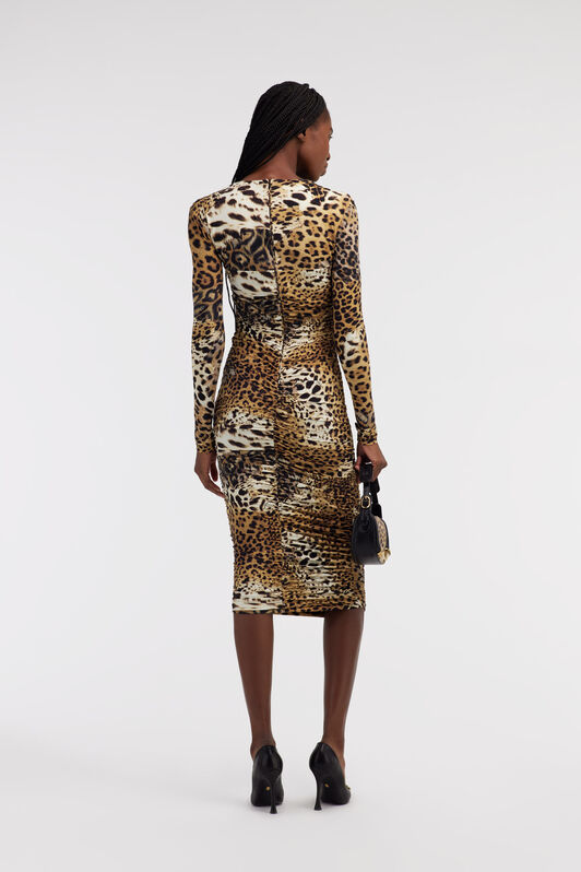 RC Jaguar Skin print dress Light Brown SKT171-LNG34